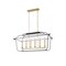 Cwi Lighting Tudor 6 Light Island/Pool Table Chandelier With Satin Gold & Black Finish 1223P36-6-602 - alternate 1